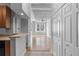 Bright hallway with hardwood floors and exposed beams at 32 Peachtree Nw St # 804, Atlanta, GA 30303