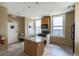 Modern kitchen with granite counters and island at 32 Peachtree Nw St # 804, Atlanta, GA 30303