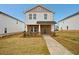 Charming two-story home with stone accents, covered entryway, and well-maintained lawn at 1260 Firefly Field Trce Trce, Lawrenceville, GA 30045