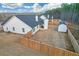 Aerial view of house and backyard with shed at 180 Eryn Ter, Covington, GA 30014