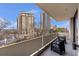 Relax on this spacious balcony and enjoy the beautiful city views and outdoor seating at 2575 Peachtree Ne Rd # 11D, Atlanta, GA 30305