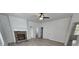 Spacious living room with fireplace and hardwood flooring at 420 Florence Rd, Douglasville, GA 30134