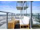 Relaxing balcony with outdoor furniture and city views at 788 W Marietta Nw St # 1513, Atlanta, GA 30318