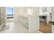 Spa-like bathroom with double vanity, walk-in shower, and city views at 788 W Marietta Nw St # 1513, Atlanta, GA 30318