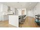 Modern kitchen with island and stainless steel appliances at 788 W Marietta Nw St # 1513, Atlanta, GA 30318