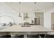 Modern kitchen with island and pendant lighting at 788 W Marietta Nw St # 1513, Atlanta, GA 30318