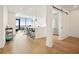 Open concept kitchen and hallway with hardwood floors at 788 W Marietta Nw St # 1513, Atlanta, GA 30318