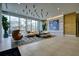 Modern building lobby with comfortable seating and large windows at 788 W Marietta Nw St # 1513, Atlanta, GA 30318