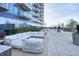 Relaxing outdoor patio with modern seating and city views at 788 W Marietta Nw St # 1513, Atlanta, GA 30318