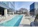 Refreshing rooftop pool with plenty of lounge chairs at 788 W Marietta Nw St # 1513, Atlanta, GA 30318