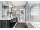 Elegant bathroom with double vanity and large shower at 3051 Oglethorpe Ne Way, Brookhaven, GA 30319