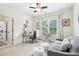 Bright and spacious office with built-in desk and sofa at 3051 Oglethorpe Ne Way, Brookhaven, GA 30319