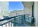 Spacious balcony offering city views and comfortable seating at 3040 Peachtree Rd # 802, Atlanta, GA 30305