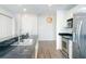 Modern kitchen with stainless steel appliances and granite countertops at 3040 Peachtree Rd # 802, Atlanta, GA 30305