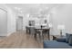 Modern kitchen with island and stainless steel appliances at 2133 Kirkham Way, Kennesaw, GA 30152