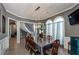 Dining room with access to spiral staircase, and modern lighting at 331 Wages Rd, Auburn, GA 30011