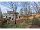 Spacious backyard with a wooden fence and mature trees at 3725 Elder Field Ln, Cumming, GA 30040