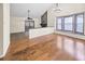 Spacious living room with hardwood floors and a stone fireplace at 778 Villa Way, Jonesboro, GA 30238