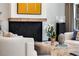 Close up of a living room featuring fireplace with custom decor at 110 Maryeanna Ne Dr, Atlanta, GA 30342