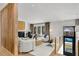 Bright living room featuring wood floors, a fireplace, and modern furniture at 110 Maryeanna Ne Dr, Atlanta, GA 30342