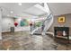 Elegant entrance foyer showcasing a grand staircase and artistic decor at 560 Dutch Valley Ne Rd # 209, Atlanta, GA 30324