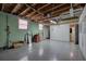Open basement featuring block walls, painted floor, and exposed ceiling at 72 Bishop Nw Dr, Cartersville, GA 30121