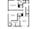 Second floor shows a functional floorplan, including three bedrooms, two bathrooms, and several closets at 1016 Weatherwood Pl, Conyers, GA 30012