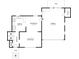 Main level floorplan featuring a kitchen, dining room, living room, garage, and patio at 2458 Haverford Way, Decatur, GA 30032