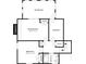 Floorplan featuring a sun room, Gathering room, laundry, bedroom, and bathroom at 2458 Haverford Way, Decatur, GA 30032