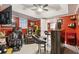 Finished basement with a bar and seating area at 2020 Temple Johnson Rd, Loganville, GA 30052