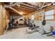 Large basement gym with various workout equipment at 2020 Temple Johnson Rd, Loganville, GA 30052