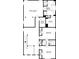 Second floor plan with Primary bedroom and two additional bedrooms at 7502 Springbox Dr, Fairburn, GA 30213