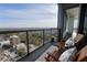 Private balcony with stunning city views at 3630 Peachtree Ne Rd # 2104, Atlanta, GA 30326