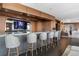 Stylish bar with granite countertop and modern stools at 3630 Peachtree Ne Rd # 2104, Atlanta, GA 30326