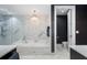 Large bathroom with marble finishes and separate toilet at 3630 Peachtree Ne Rd # 2104, Atlanta, GA 30326
