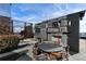 Outdoor fireplace and seating area on rooftop at 3630 Peachtree Ne Rd # 2104, Atlanta, GA 30326