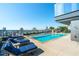 Relaxing rooftop pool with city views and lounge chairs at 3630 Peachtree Ne Rd # 2104, Atlanta, GA 30326