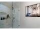 Sleek walk-in shower with marble tile and glass enclosure at 3630 Peachtree Ne Rd # 2104, Atlanta, GA 30326