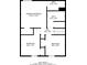 Second floor plan with primary bedroom and two other bedrooms, two bathrooms, and a hall at 5370 Biffle Ln, Stone Mountain, GA 30088
