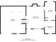 First floor plan with a living room, kitchen, and dining room at 5370 Biffle Ln, Stone Mountain, GA 30088