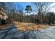 Landscaped side yard with a paved walkway and driveway at 125 Lamberth Lake Dr, Fayetteville, GA 30215