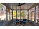 Sunroom features ample windows and seating area at 125 Lamberth Lake Dr, Fayetteville, GA 30215