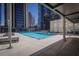 Relaxing rooftop pool with city views at 1280 W Peachtree Nw St # 2207, Atlanta, GA 30309