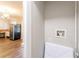 Small laundry area with space for a washer and dryer at 3024 Catalina Dr, Decatur, GA 30032