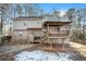 Elevated deck and fenced backyard with shed and trees at 1501 Old John Ward Sw Rd, Marietta, GA 30064