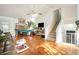 Bright living room with hardwood floors and fireplace at 1501 Old John Ward Sw Rd, Marietta, GA 30064