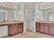Double vanity bathroom with a walk-in closet and ample storage at 1354 Slate Bend Dr, Dacula, GA 30019
