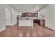 Modern kitchen with granite countertops and stainless steel appliances at 1354 Slate Bend Dr, Dacula, GA 30019