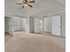 Spacious main bedroom with high ceilings and double doors at 1354 Slate Bend Dr, Dacula, GA 30019