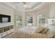 Spacious bedroom with large windows and a ceiling fan at 765 Estate Ne Way, Atlanta, GA 30319